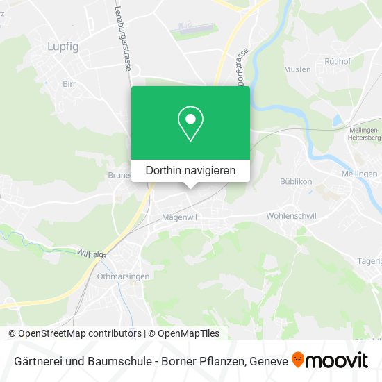 Gärtnerei und Baumschule - Borner Pflanzen Karte
