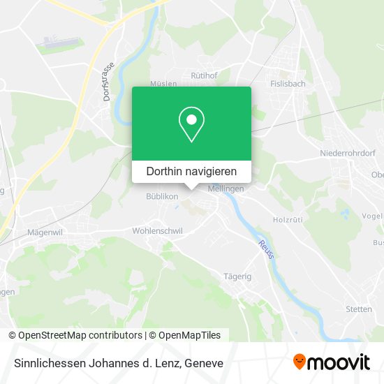 Sinnlichessen Johannes d. Lenz Karte
