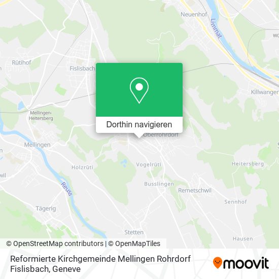 Reformierte Kirchgemeinde Mellingen Rohrdorf Fislisbach Karte