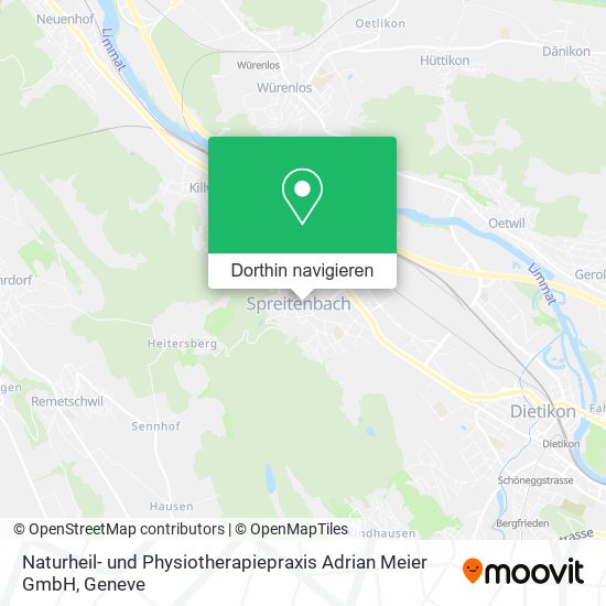 Naturheil- und Physiotherapiepraxis Adrian Meier GmbH Karte