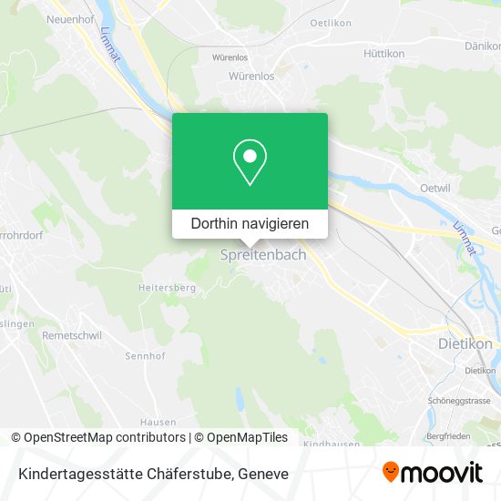 Kindertagesstätte Chäferstube Karte