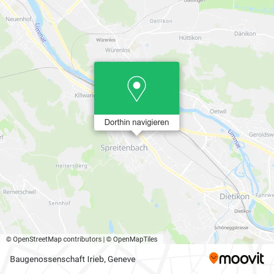 Baugenossenschaft Irieb Karte