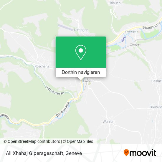 Ali Xhahaj Gipersgeschäft Karte