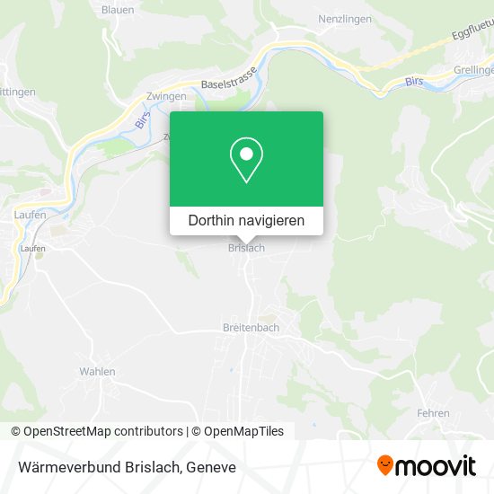 Wärmeverbund Brislach Karte