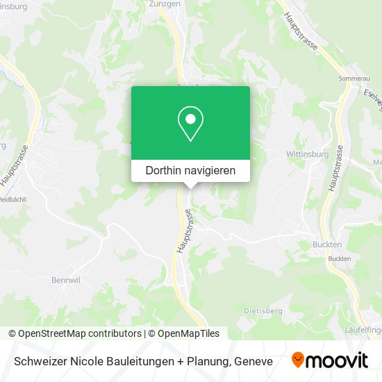 Schweizer Nicole Bauleitungen + Planung Karte