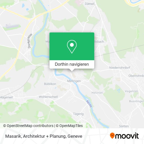 Masarik, Architektur + Planung Karte