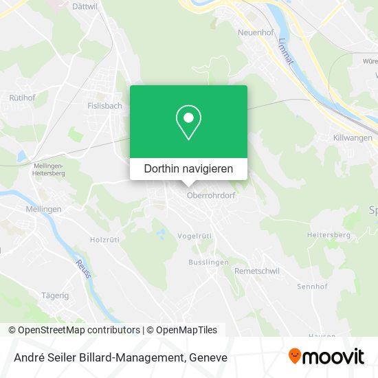 André Seiler Billard-Management Karte