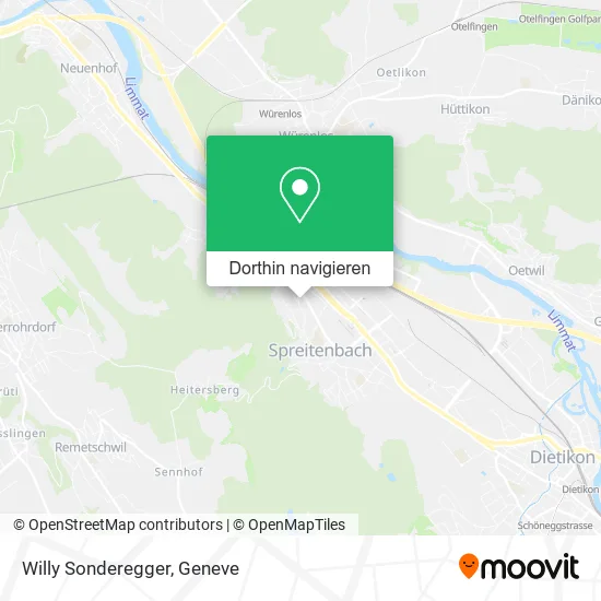 Willy Sonderegger Karte