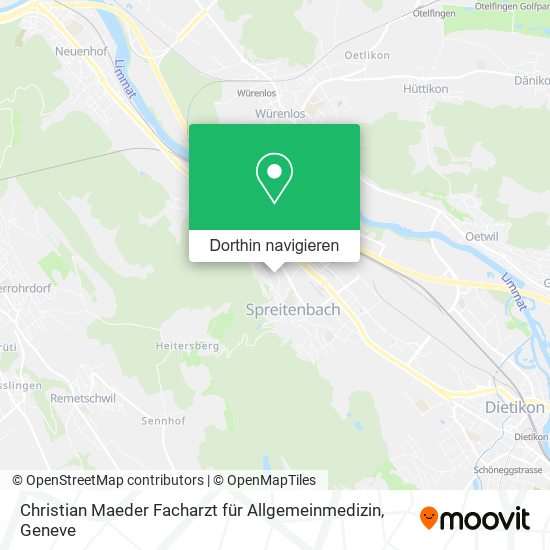 Christian Maeder Facharzt für Allgemeinmedizin Karte