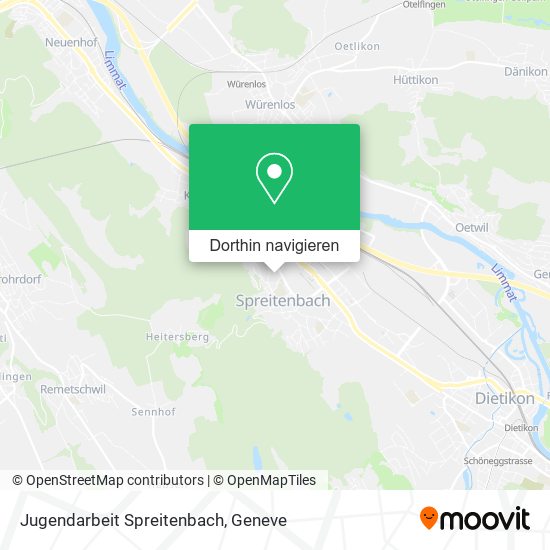 Jugendarbeit Spreitenbach Karte