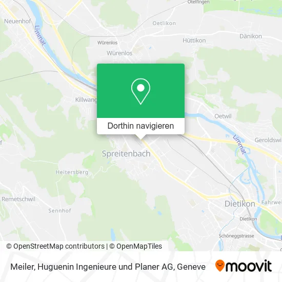 Meiler, Huguenin Ingenieure und Planer AG Karte
