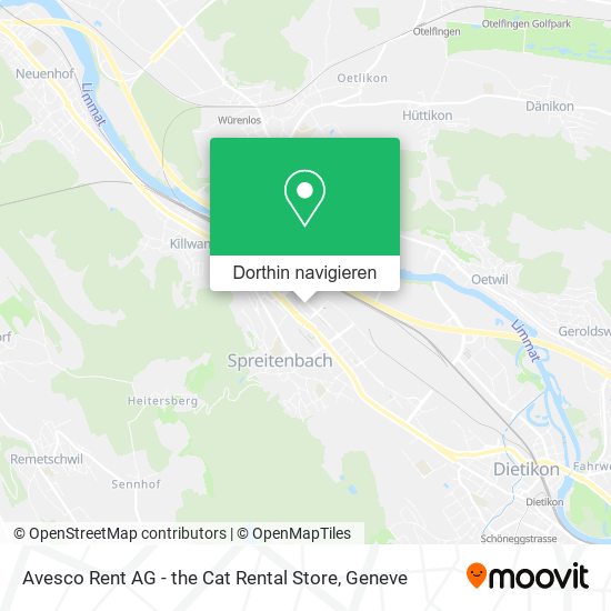 Avesco Rent AG - the Cat Rental Store Karte