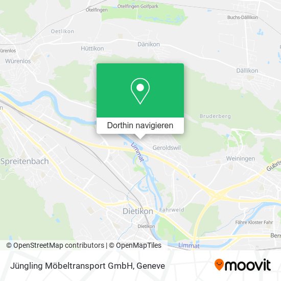 Jüngling Möbeltransport GmbH Karte