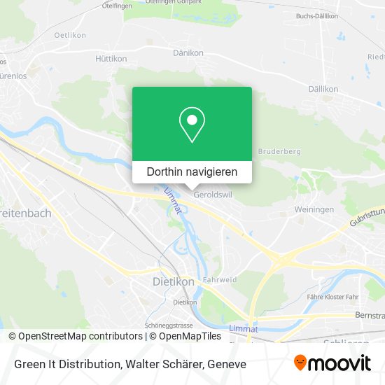 Green It Distribution, Walter Schärer Karte