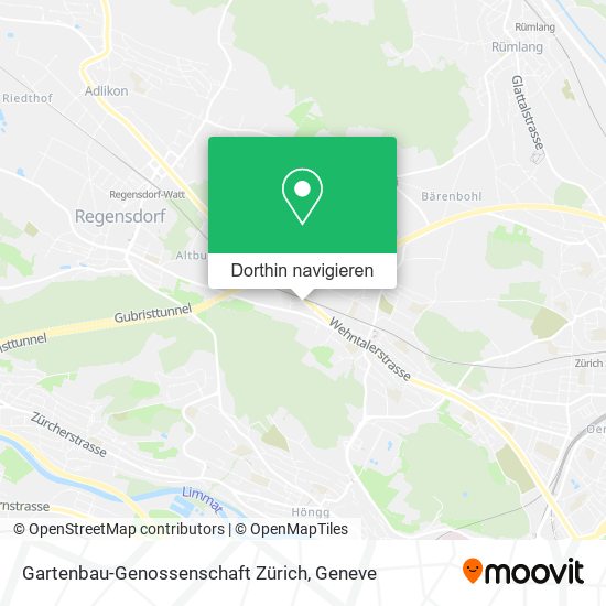 Gartenbau-Genossenschaft Zürich Karte