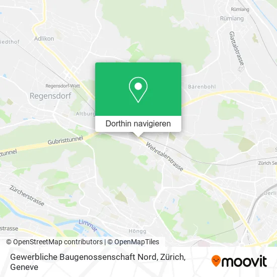 Gewerbliche Baugenossenschaft Nord, Zürich Karte