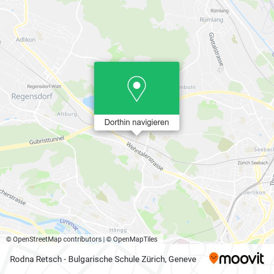 Rodna Retsch - Bulgarische Schule Zürich Karte