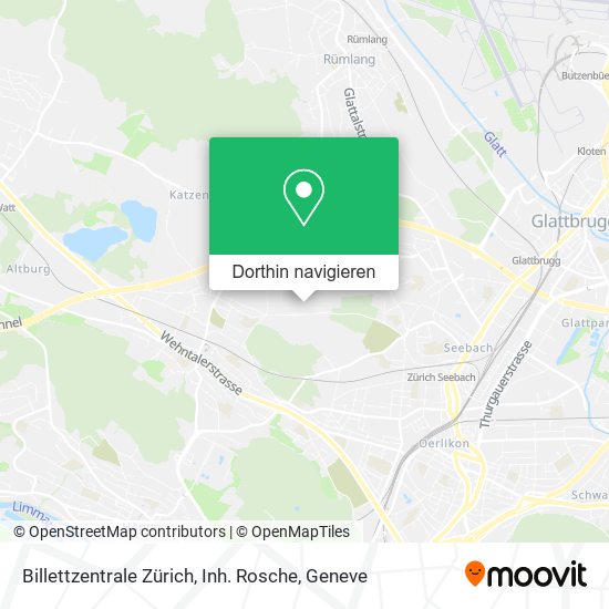Billettzentrale Zürich, Inh. Rosche Karte