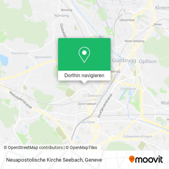 Neuapostolische Kirche Seebach Karte
