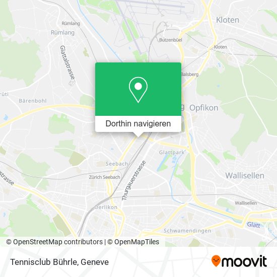Tennisclub Bührle Karte