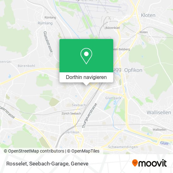 Rosselet, Seebach-Garage Karte