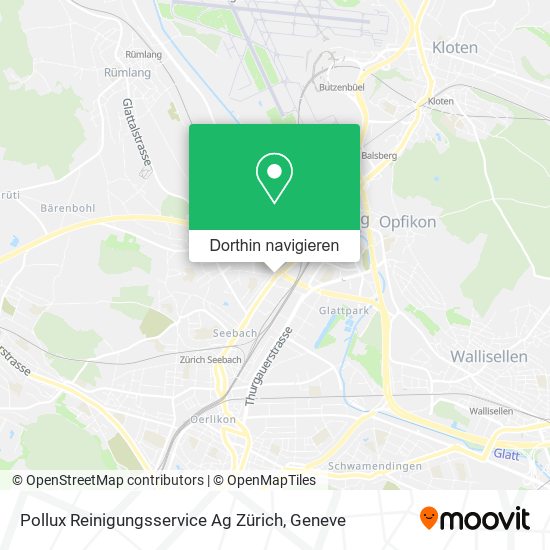 Pollux Reinigungsservice Ag Zürich Karte