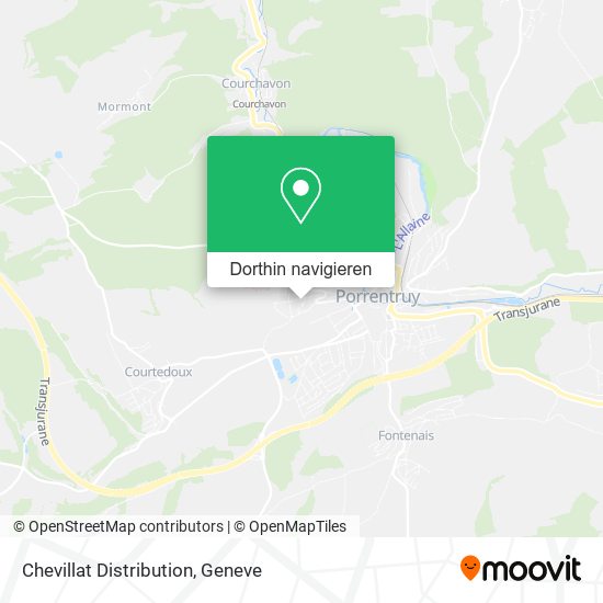 Chevillat Distribution Karte