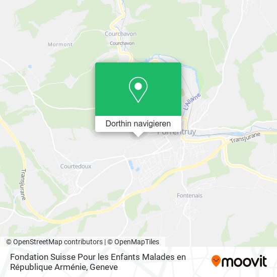 Fondation Suisse Pour les Enfants Malades en République Arménie Karte