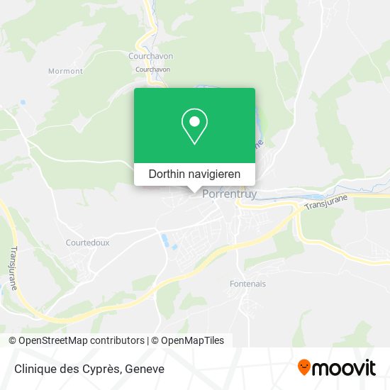 Clinique des Cyprès Karte