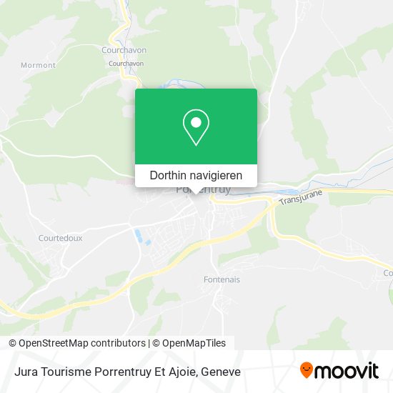 Jura Tourisme Porrentruy Et Ajoie Karte