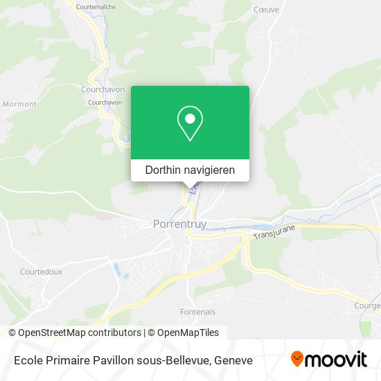 Ecole Primaire Pavillon sous-Bellevue Karte