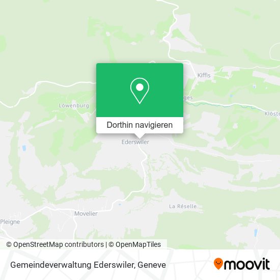 Gemeindeverwaltung Ederswiler Karte