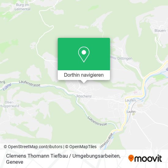 Clemens Thomann Tiefbau / Umgebungsarbeiten Karte