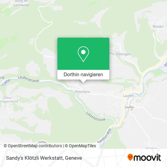 Sandy's Klötzli Werkstatt Karte