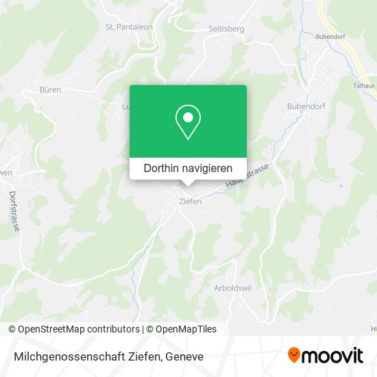 Milchgenossenschaft Ziefen Karte