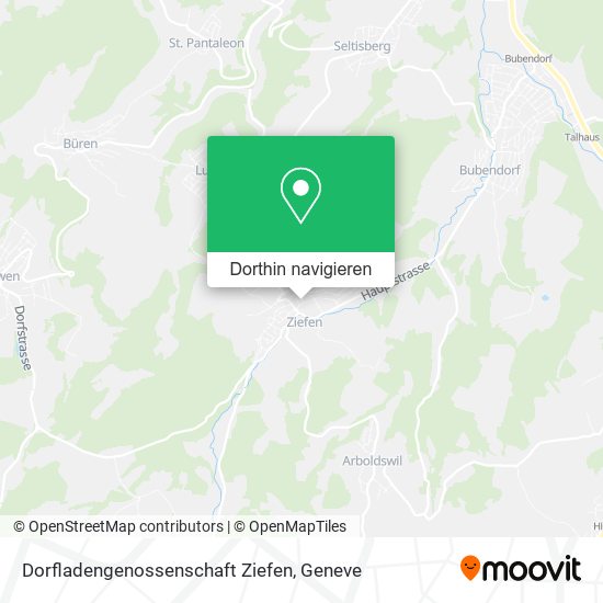 Dorfladengenossenschaft Ziefen Karte