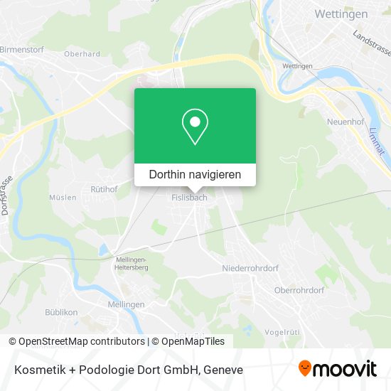 Kosmetik + Podologie Dort GmbH Karte