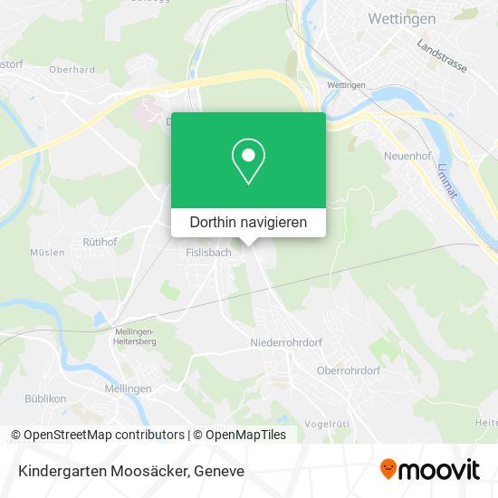 Kindergarten Moosäcker Karte