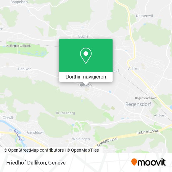 Friedhof Dällikon Karte