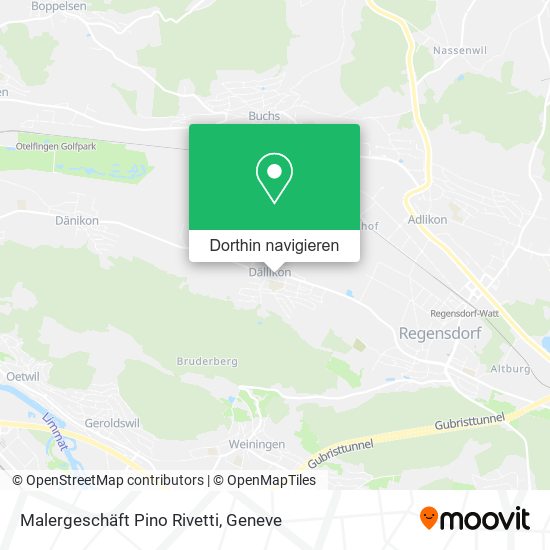 Malergeschäft Pino Rivetti Karte