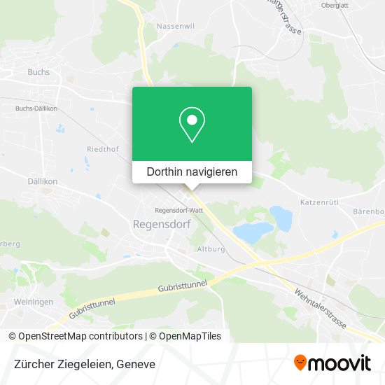 Zürcher Ziegeleien Karte