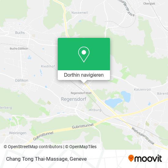 Chang Tong Thai-Massage Karte