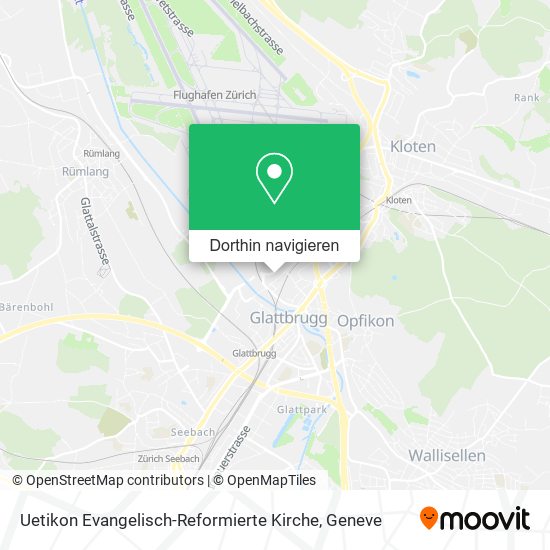 Uetikon Evangelisch-Reformierte Kirche Karte