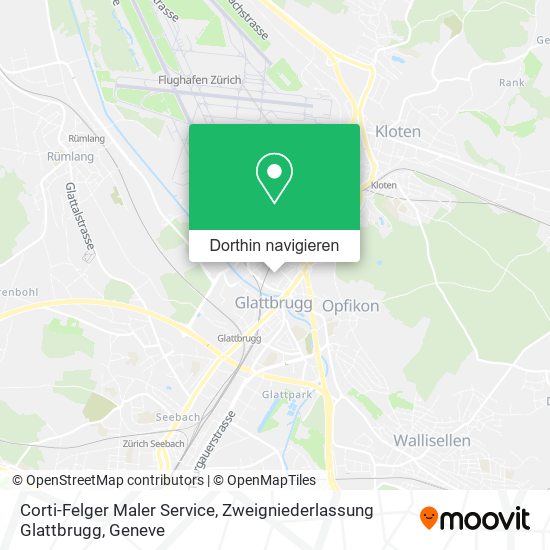 Corti-Felger Maler Service, Zweigniederlassung Glattbrugg Karte