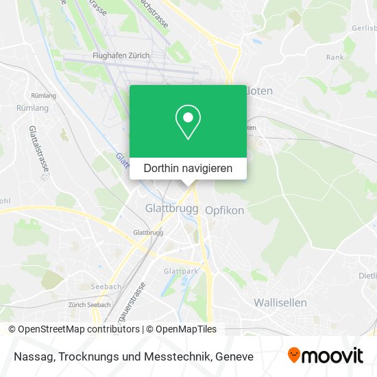 Nassag, Trocknungs und Messtechnik Karte
