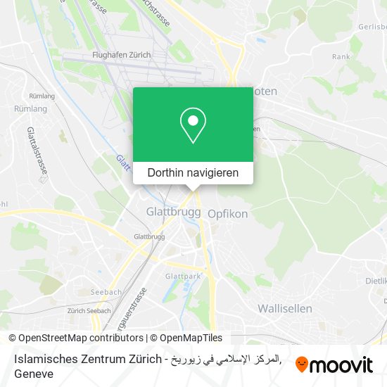 Islamisches Zentrum Zürich - المركز الإسلامي في زيوريخ Karte