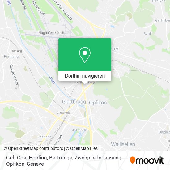 Gcb Coal Holding, Bertrange, Zweigniederlassung Opfikon Karte