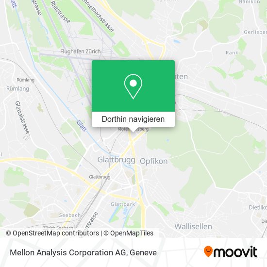 Mellon Analysis Corporation AG Karte
