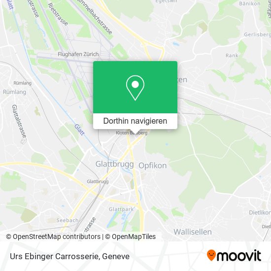 Urs Ebinger Carrosserie Karte