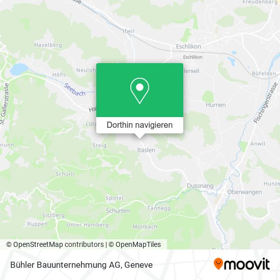 Bühler Bauunternehmung AG Karte